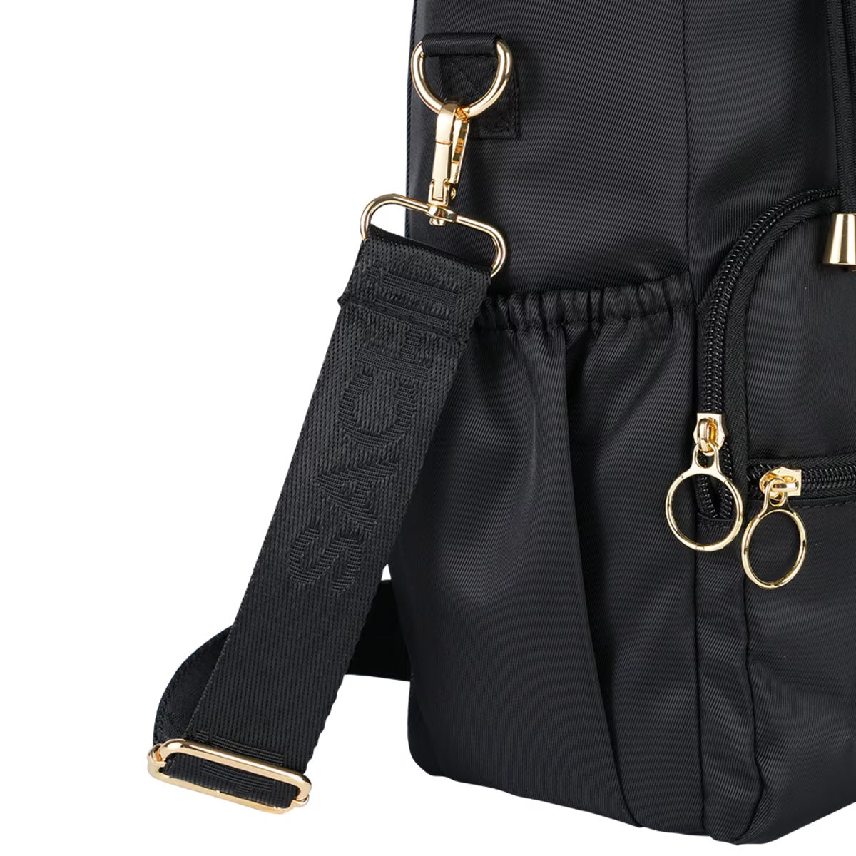 Sachi Crossbody Insulated Bottle Bag (Black)