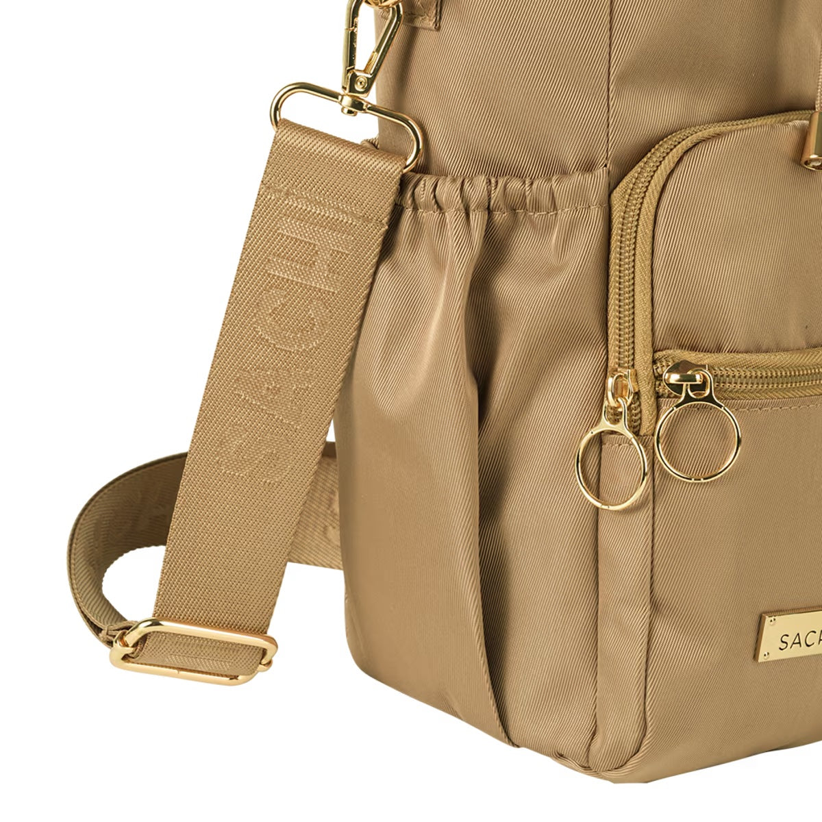 Sachi Crossbody Insulated Bottle Bag (Latte)