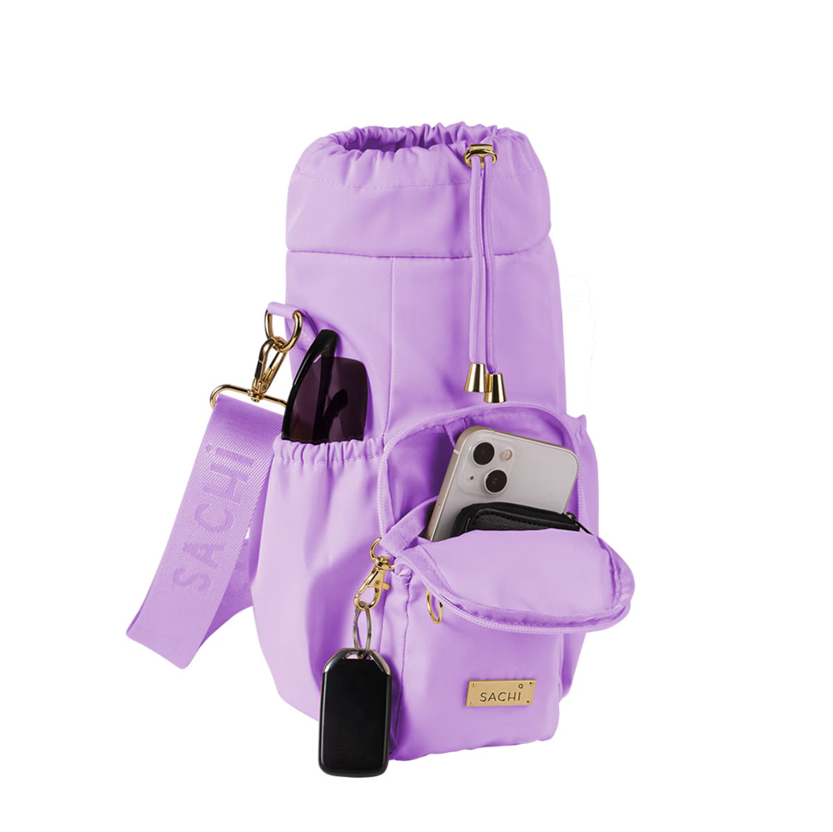 Sachi Crossbody Insulated Bottle Bag (Orchid)