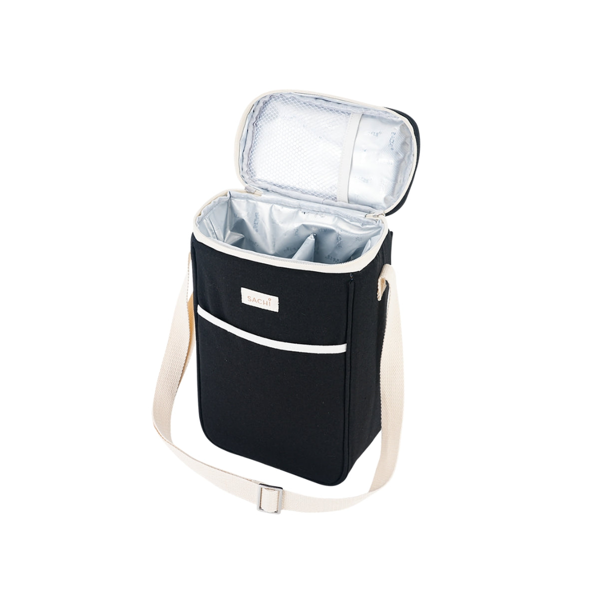 Sachi Two Bottle Insulated Wine Cooler - Black