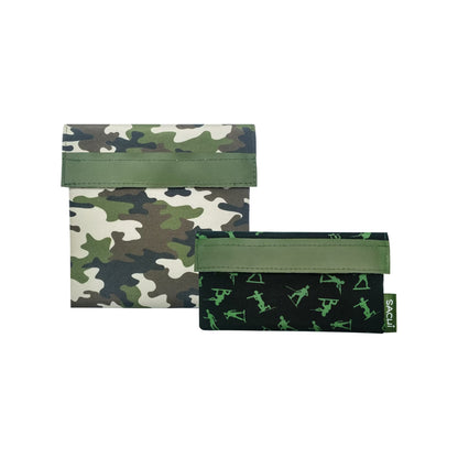 Sachi Lunch Pockets Set Of 2 Camo Green