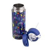 Oasis Kids Water Bottle Gamer with Sipper Lid off the bottle on display