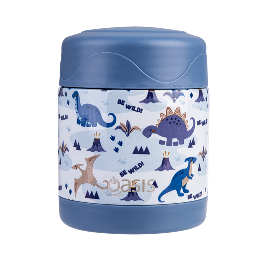 Oasis Insulated Food Flask 300ml - Dinosaur Land