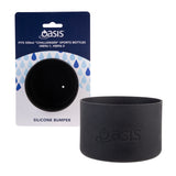 Packaging and Close up of Oasis Silicone Bumper to Suit 550ml Challanger Bottle