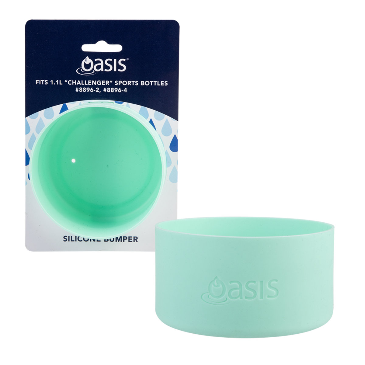 Silicone Bumper To Fit Challenger Bottle 1.1L Mint Oasis Matchbox