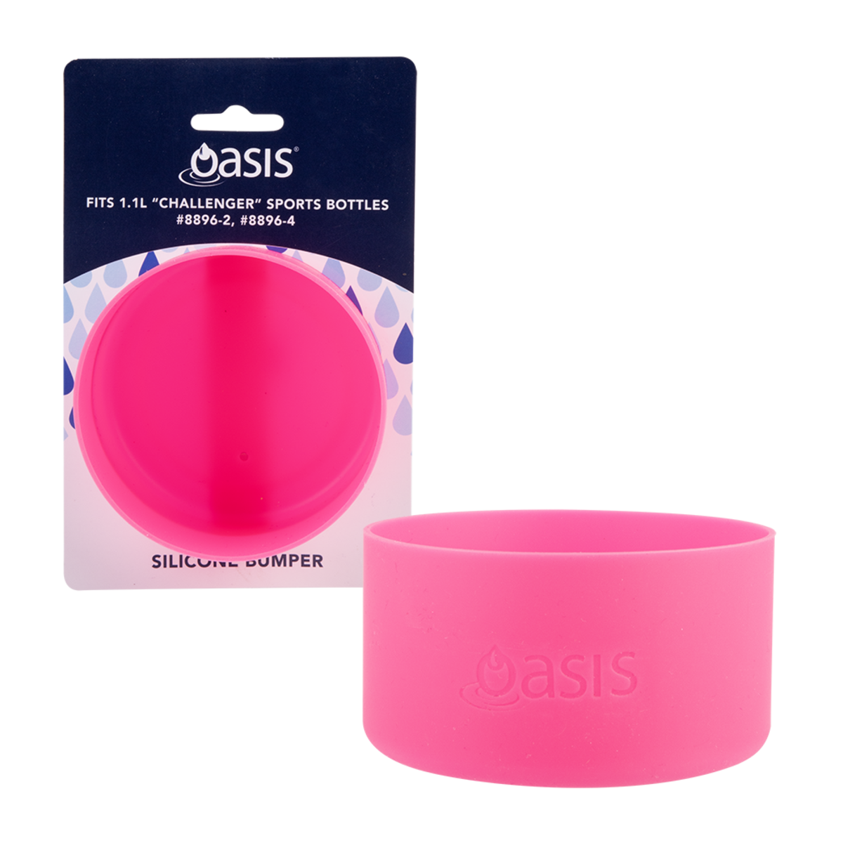 Silicone Bumper To Fit Challenger Bottle 1.1L Neon Pink Oasis Matchbox