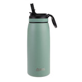 Insulated Sports Bottle Sipper Straw 780ml Sage Green