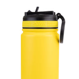 Oasis Stainless Steel D/W Ins. Challenger Bottle W/Sipper Straw Neon Yellow