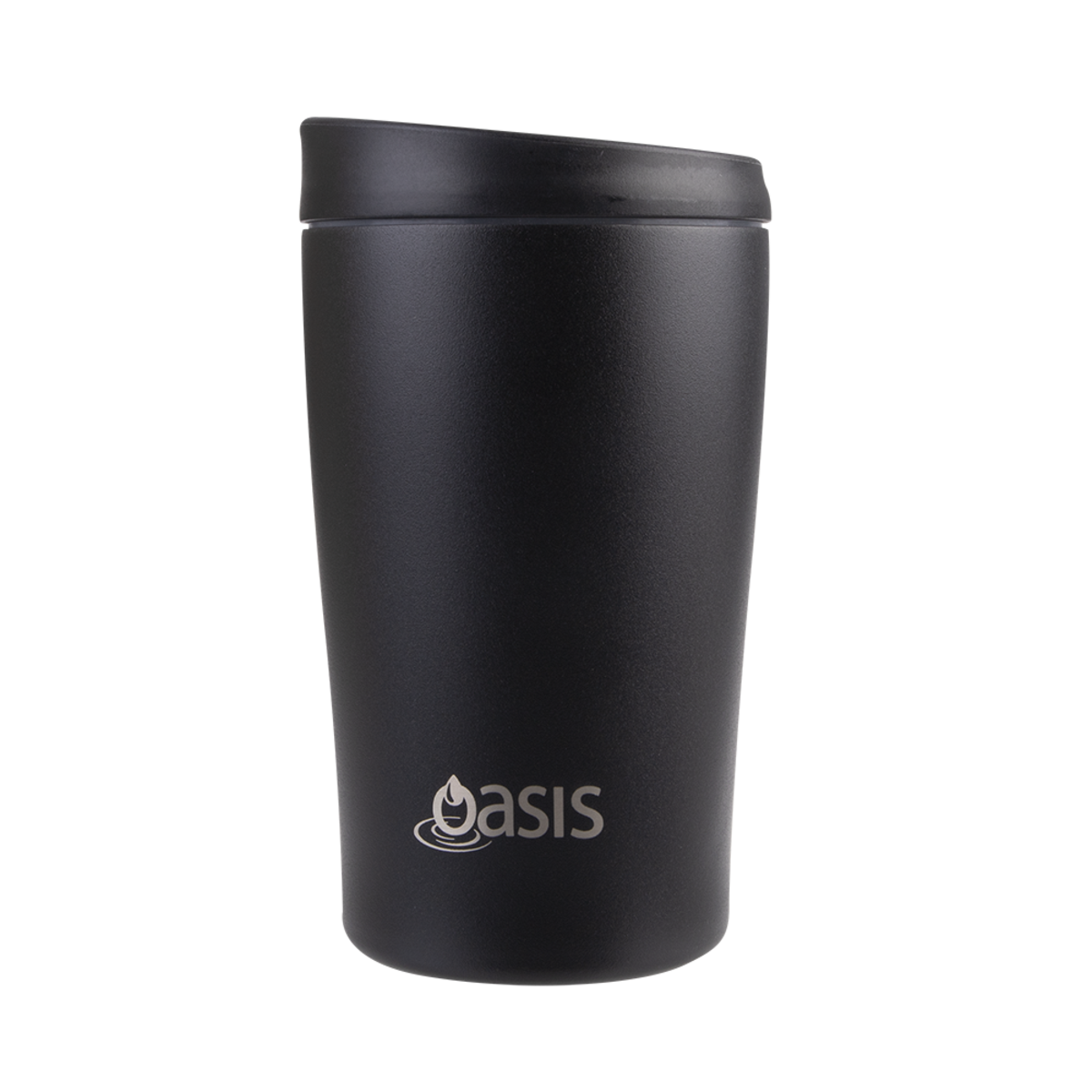 Oasis Stainless Steel Double Wall Travel Cup 380ml - Black