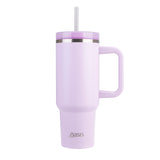 Side view of the Orchid Oasis Commuter Travel Tumbler