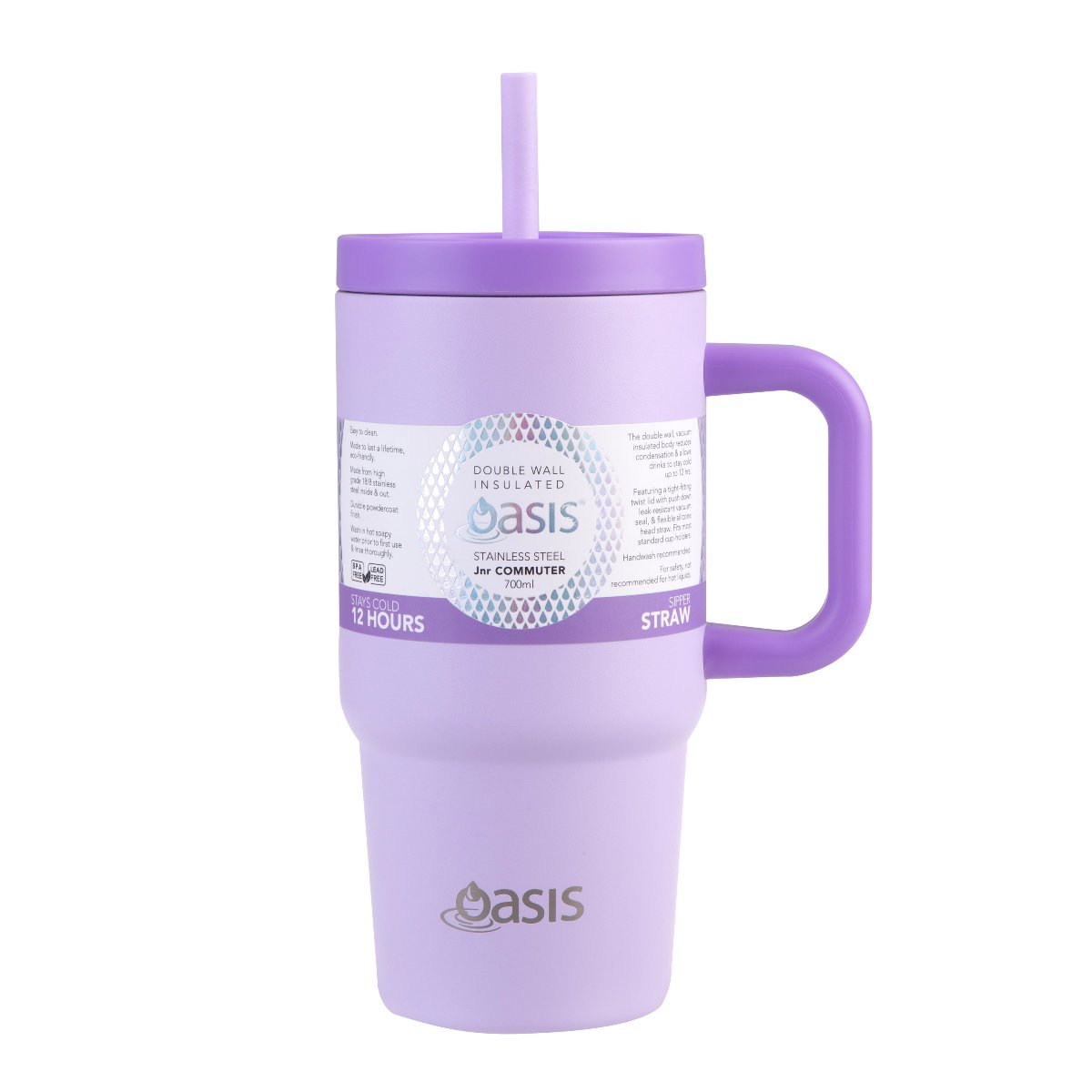 Oasis Junior Commuter Insulated Tumbler 700ml - Lilac