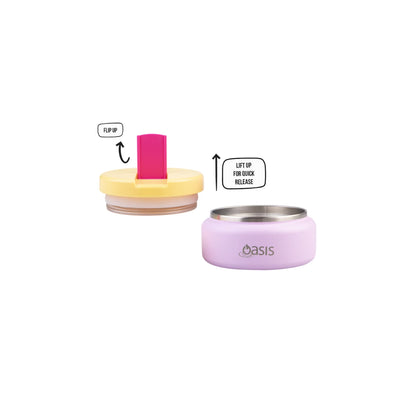 Oasis Quick Release Insulated Food Pod 230ml - Bubblegum Pink