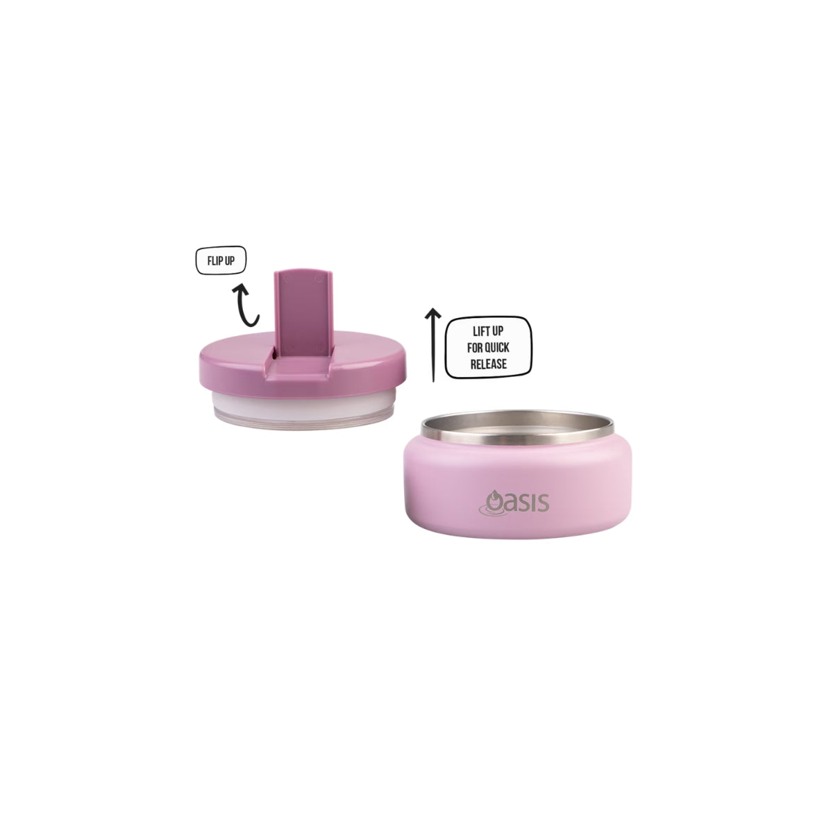 Oasis Quick Release Insulated Food Pod 230ml - Blush
