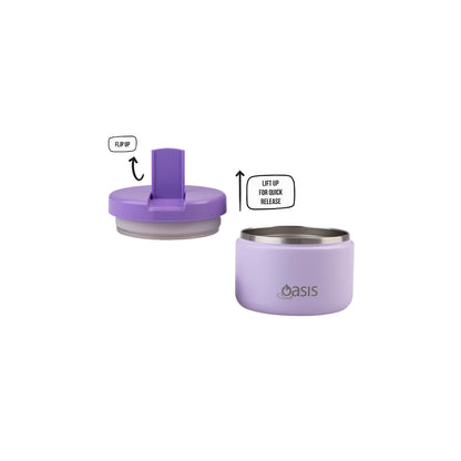 Oasis Quick Release Insulated Food Pod 300ml - Lilac