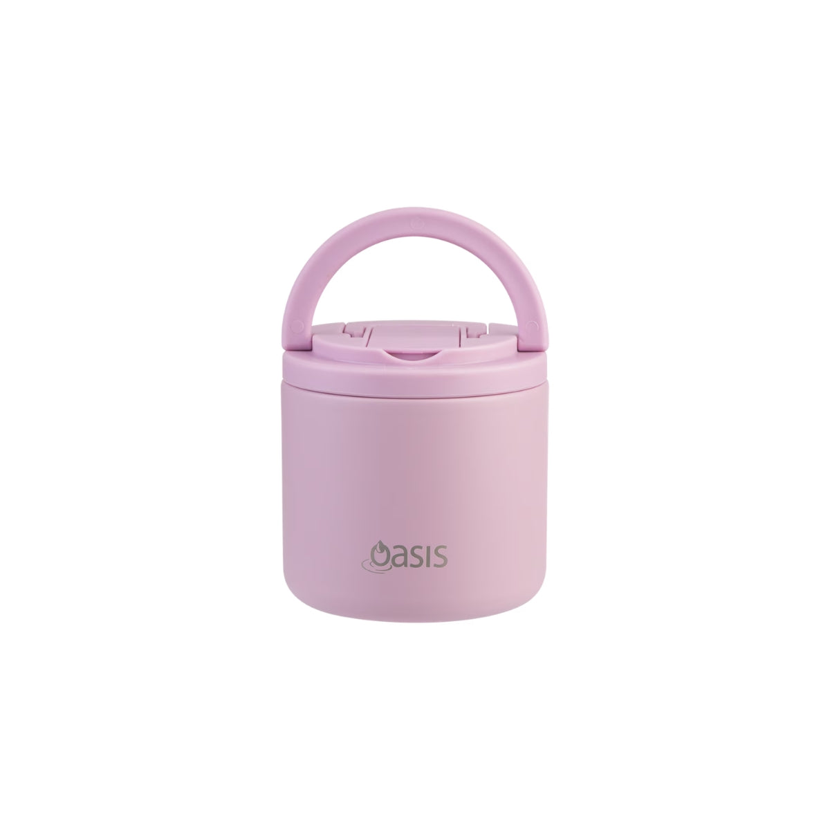 Oasis Quick Release Insulated Food Pod With Spork 500ml - Blush