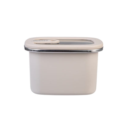 Oasis Microwave Safe Rectangular Stainless Steel Container 500ml - Oat