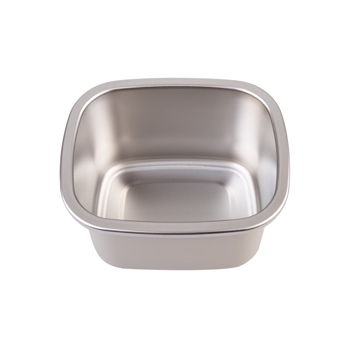 Oasis Microwave Safe Rectangular Stainless Steel Container 500ml - Oat