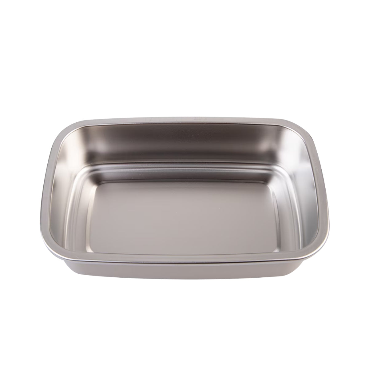 Oasis Microwave Safe Rectangular Stainless Steel Container 700ml - Oat