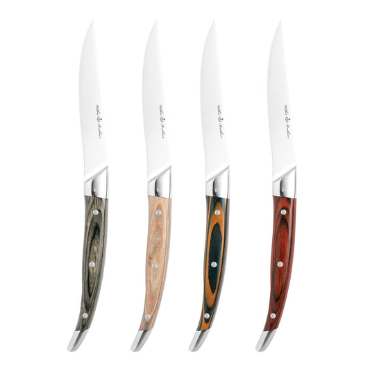 Wilkie Brothers 4 Piece Steak Knife Set Pakka