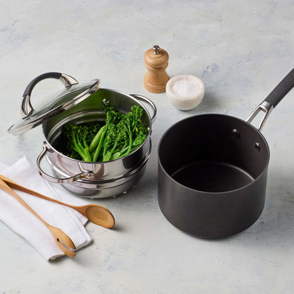 Anolon Endurance+ Featuring 16cm / 1.9Litre Saucepan with  Steamer