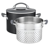 Anolon Endurance+  24cm / 7.6Litre Stockpot with Bonus Pasta Insert