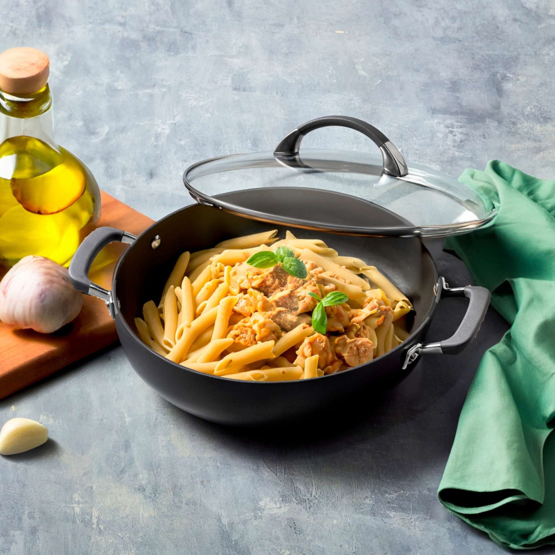 Anolon Endurance+ Featuring 26cm / 3.8Litre Covered Casserole  Penne Pasta