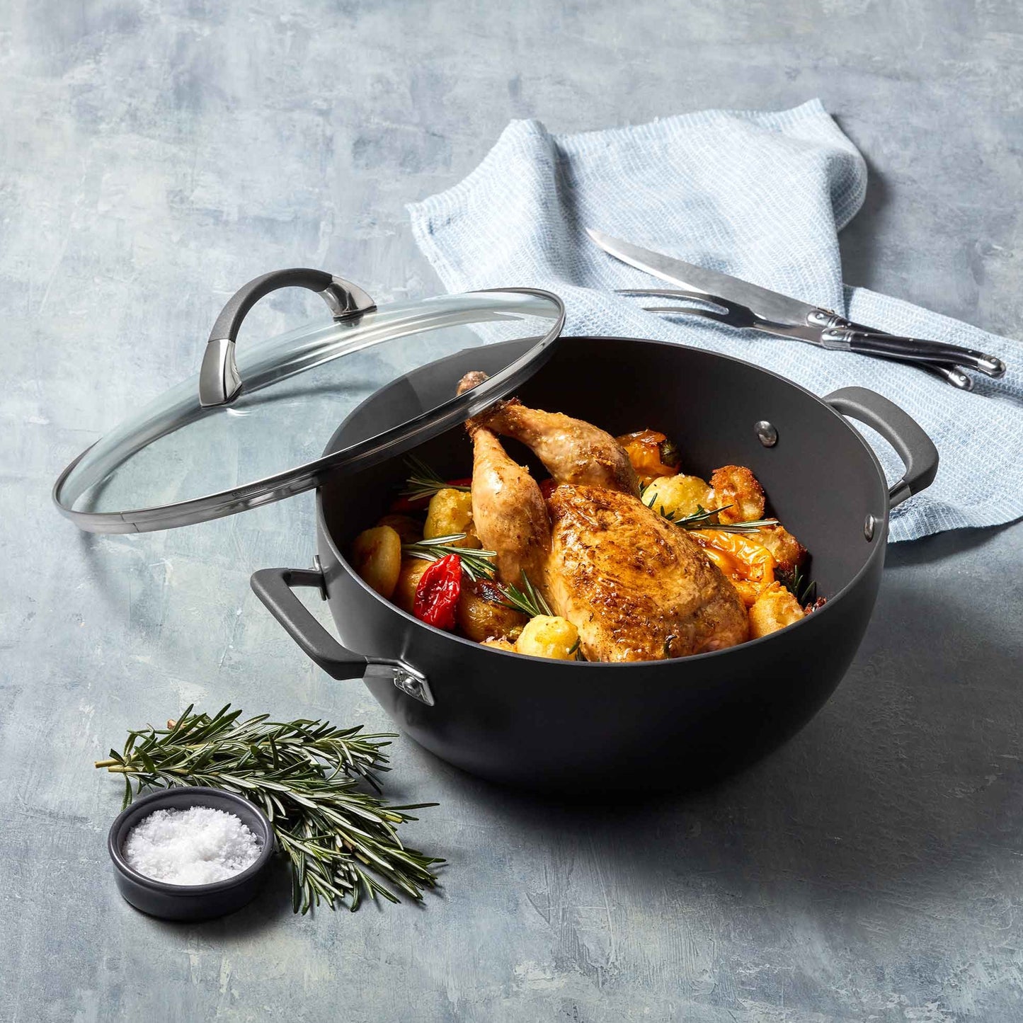 Anolon Endurance+ 30cm / 7.1 L Covered Casserole Roast Chicken