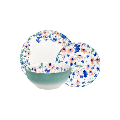 Dolce Vita Scallop Rim Dinner Set 12pc Gift Boxed