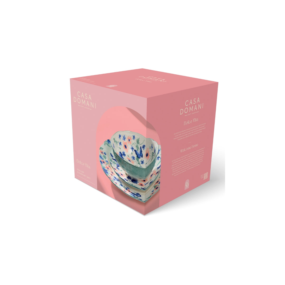 Dolce Vita Scallop Rim Dinner Set 12pc Gift Boxed