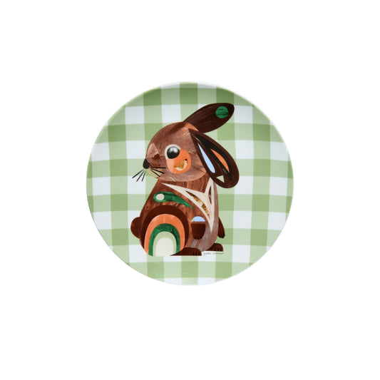 Pete Cromer Barn Friends Plate 20cm Bunny Green