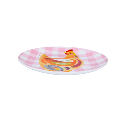 Pete Cromer Barn Friends Plate 20cm Chook Pink