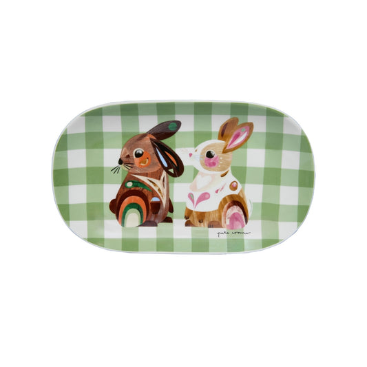 Pete Cromer Barn Friends Oblong Platter 26x15cm Bunny Gift Boxed
