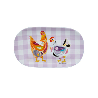 Pete Cromer Barn Friends Oblong Platter 26x15cm Chook Gift Boxed
