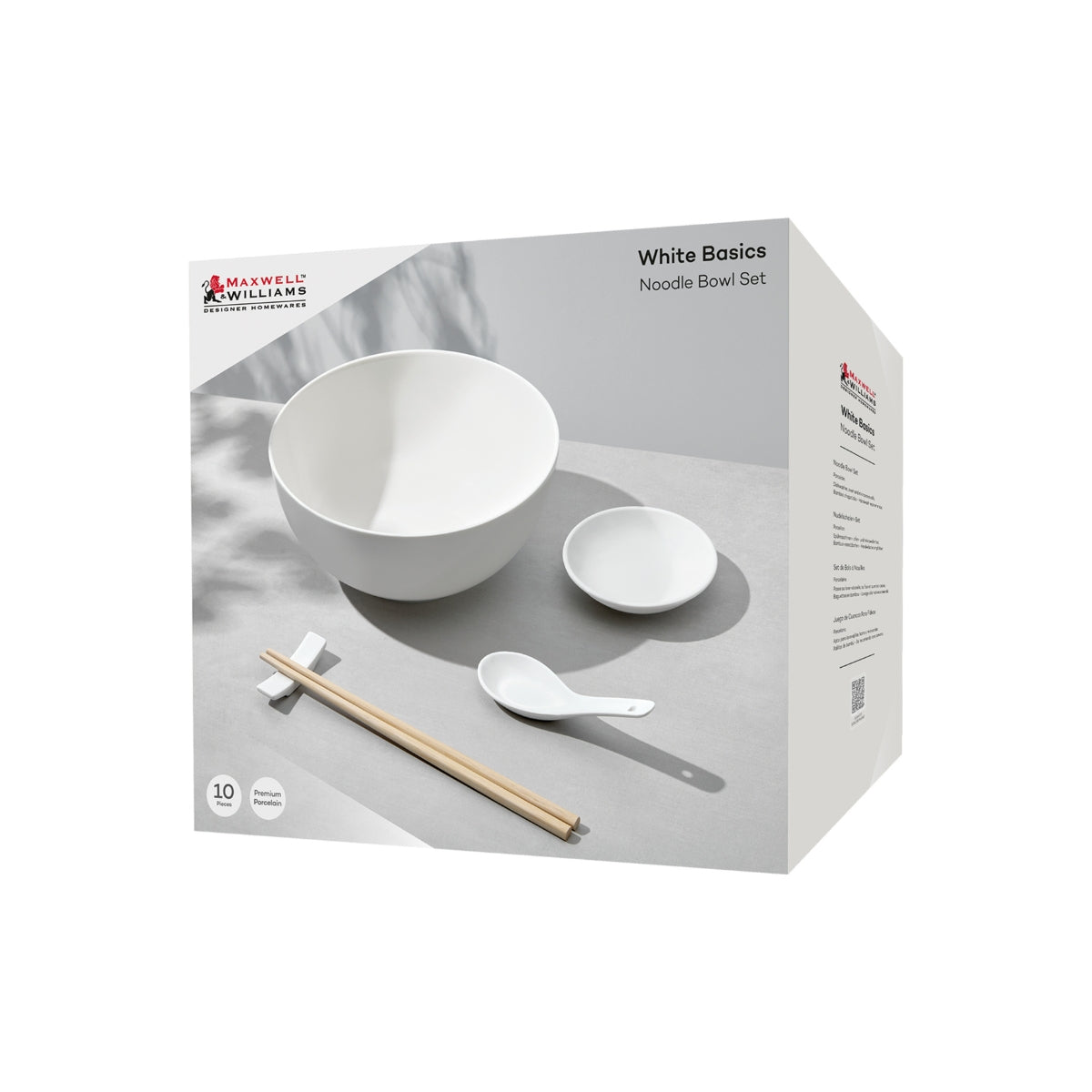 Maxwell & Williams White Basics Noodle Bowl Set 10pc Gift Boxed
