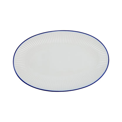 Casa Domani Cafe Blue Appetizer Plate 24x15cm