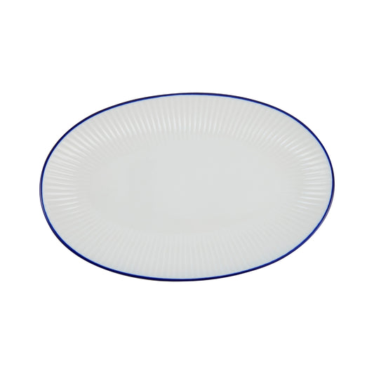 Casa Domani Cafe Blue Appetizer Plate 24x15cm