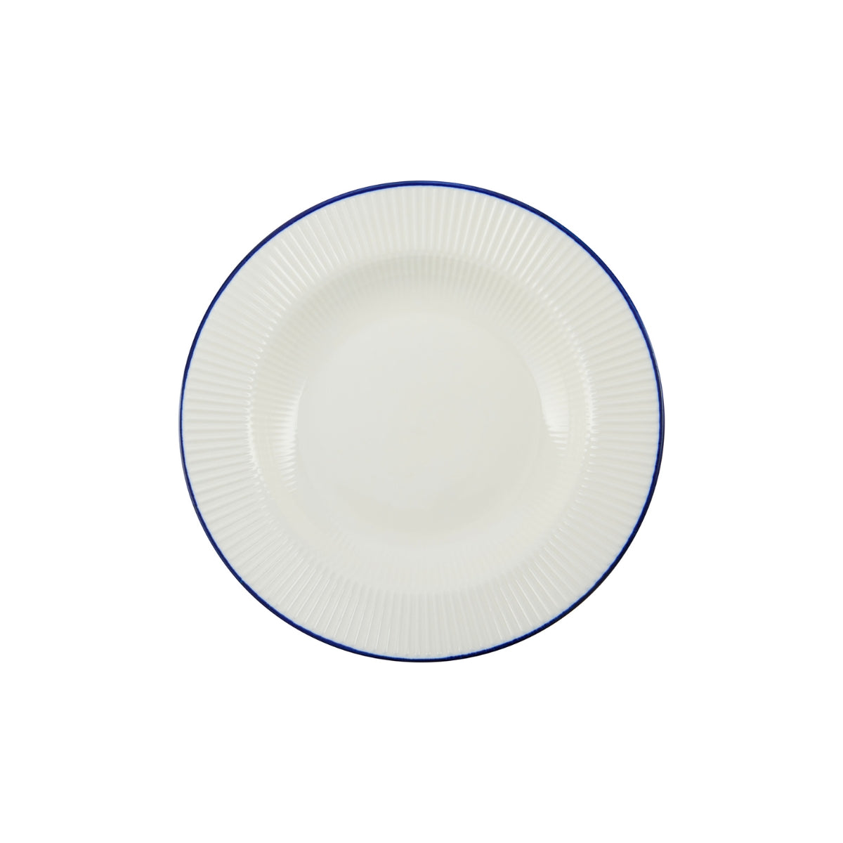 Casa Domani Cafe Blue Rim Soup Bowl 23x3.5cm