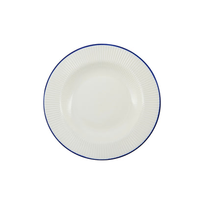 Casa Domani Cafe Blue Rim Soup Bowl 23x3.5cm