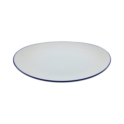 Casa Domani Cafe Blue Oval Platter 37x31cm Gift Boxed