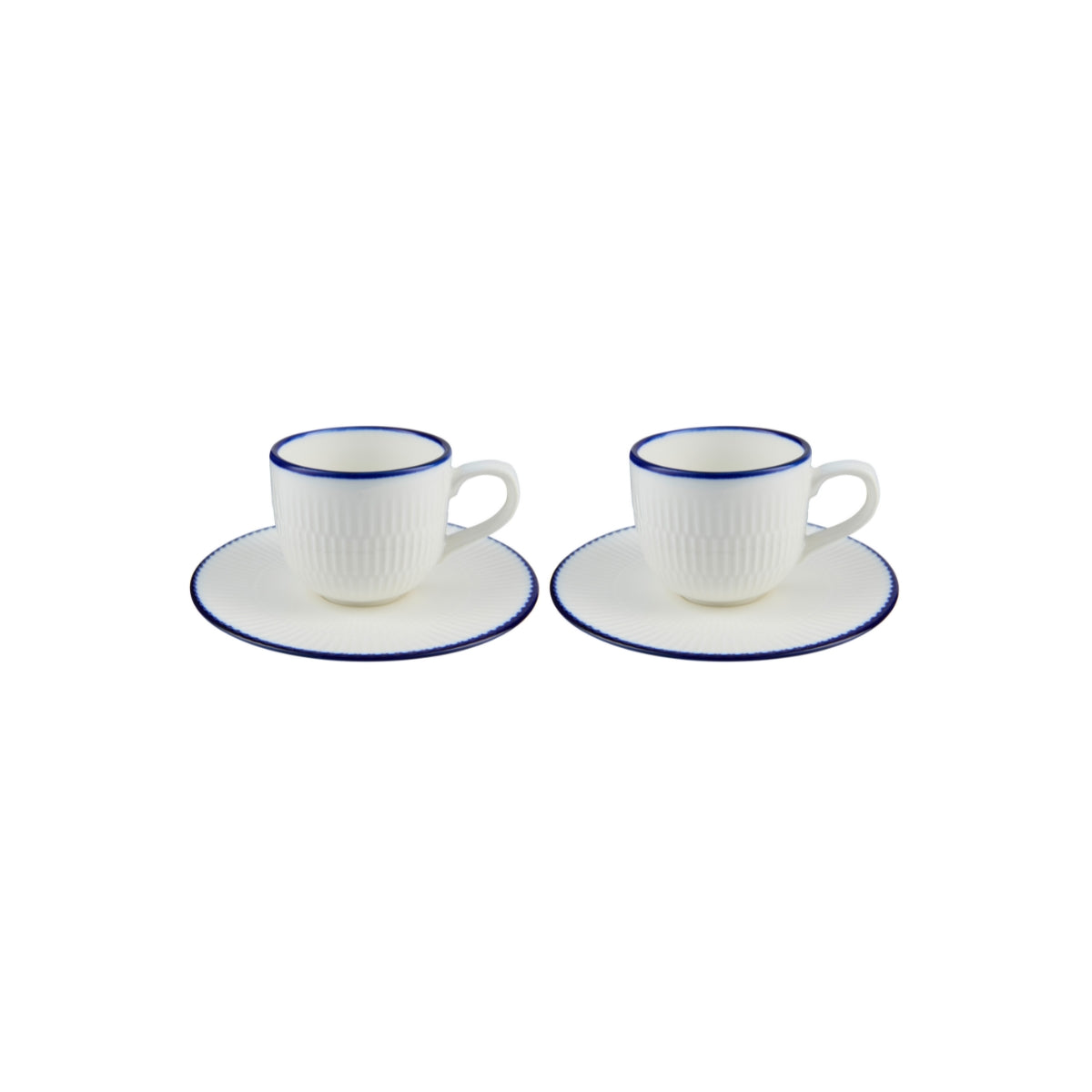 Casa Domani Cafe Blue Demi Cup & Saucer 85ML Set of 2 Gift Boxed