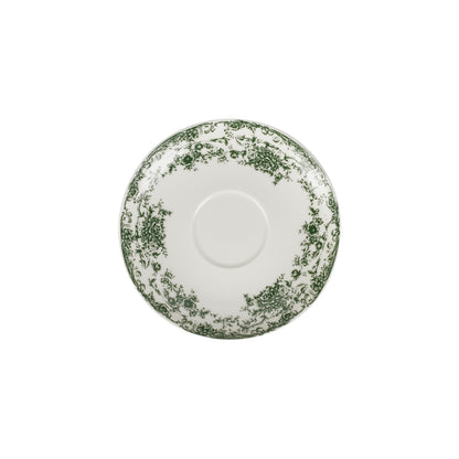 Casa Domani Rosetta Demi Cup & Saucer 90ML Set of 2 Antique Green Gift Boxed