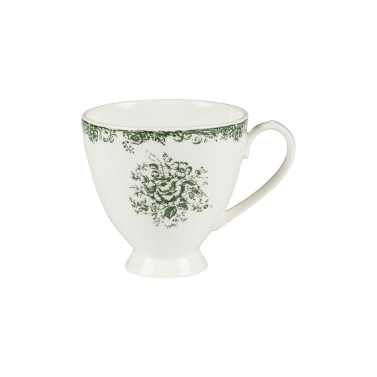 Casa Domani Rosetta Footed Mug 310ML Antique Green