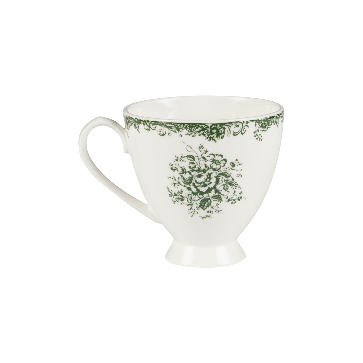 Casa Domani Rosetta Footed Mug 310ML Antique Green