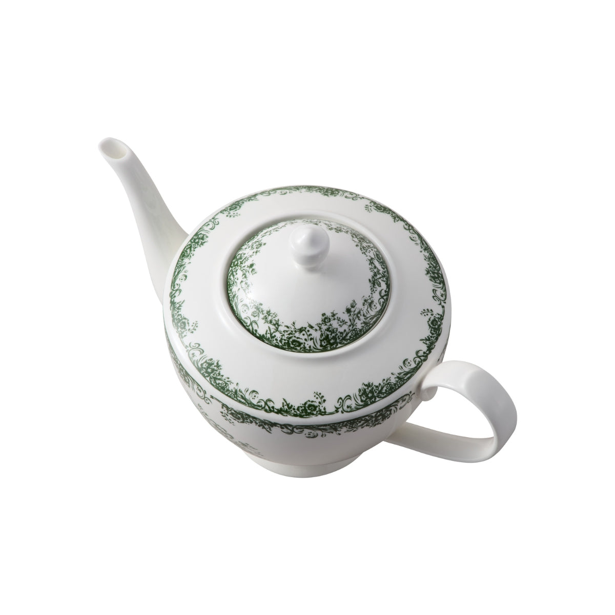 Casa Domani Rosetta Teapot 1L Antique Green Gift Boxed