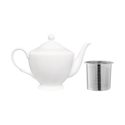 Maxwell & Williams White Basics Classic Teapot With Infuser 1L Gift Boxed
