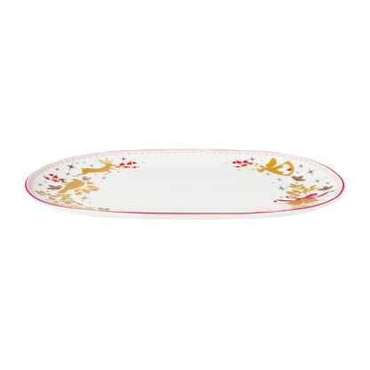 Maxwell & Williams White Christmas 2026 Oblong Platter 36.5x23cm Gift Boxed
