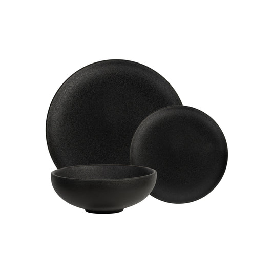 Caviar Dinner Set 12pc Black Gift Boxed