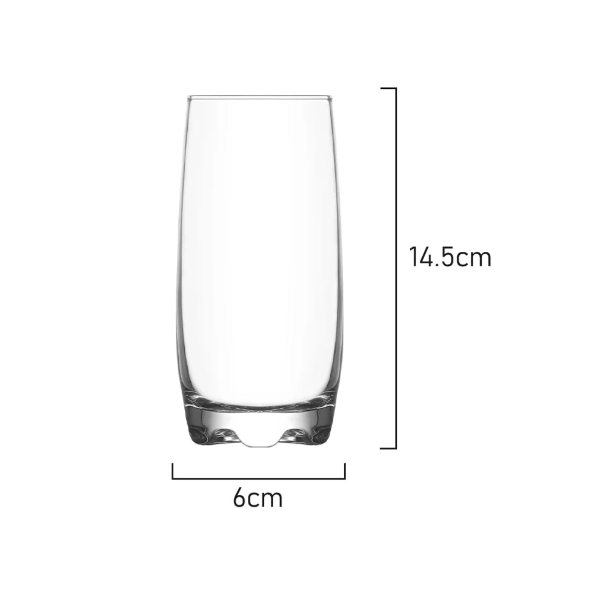 Art Craft Ava 390ml Hi-Ball set of 6