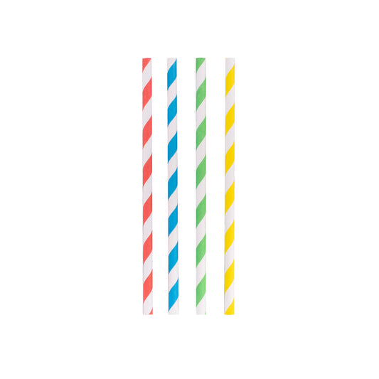 Avanti Papers Straws 14cm Rainbow Set 50