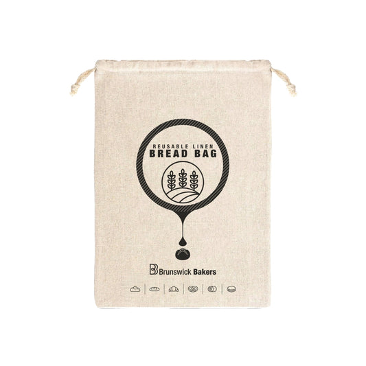 Brunswick Bakers Cotton Bread Bag with Drawstring